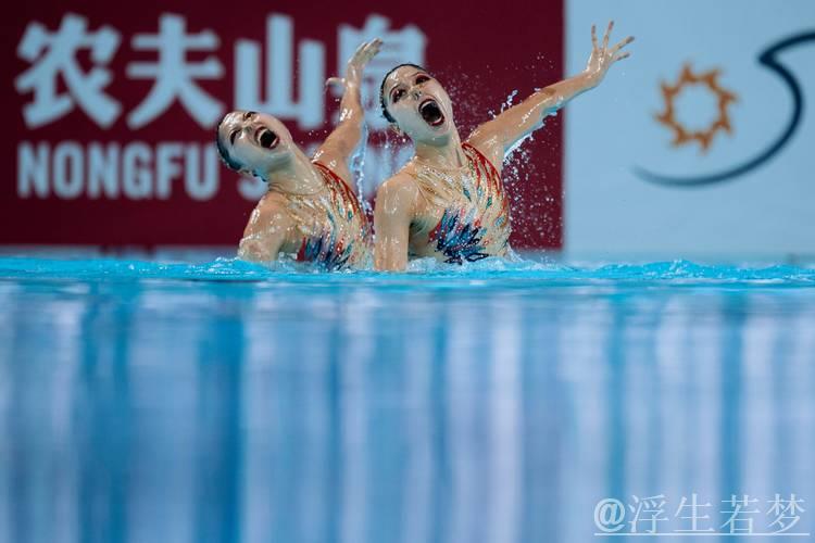 花样游泳世锦赛:混合双人自由自选决赛 花样游泳世锦赛:混合双人自由自选决赛